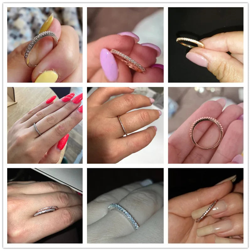 Huitan New Minimalist Thin Rings for Women