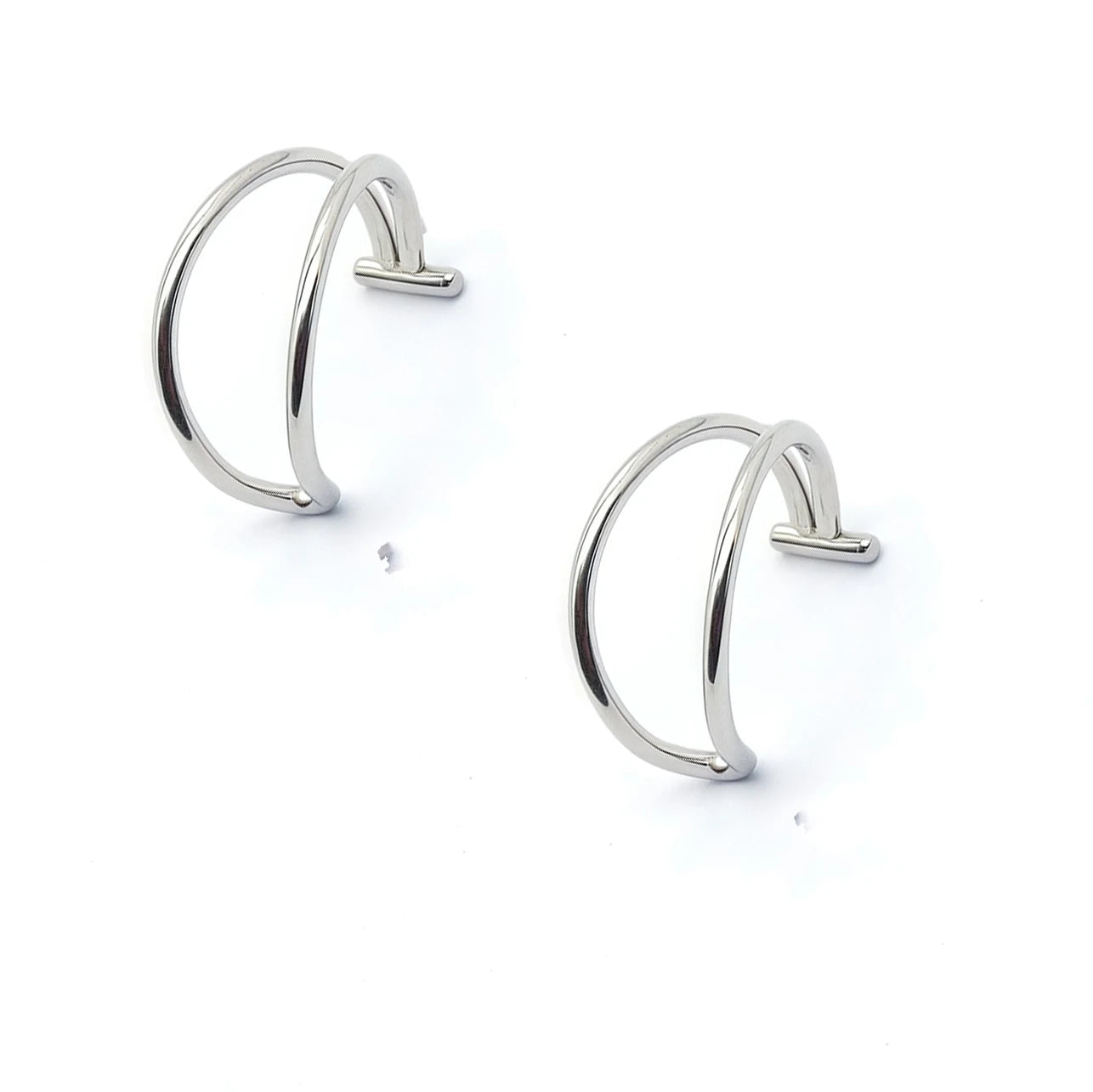Two pieces of trendy nose and lip rings