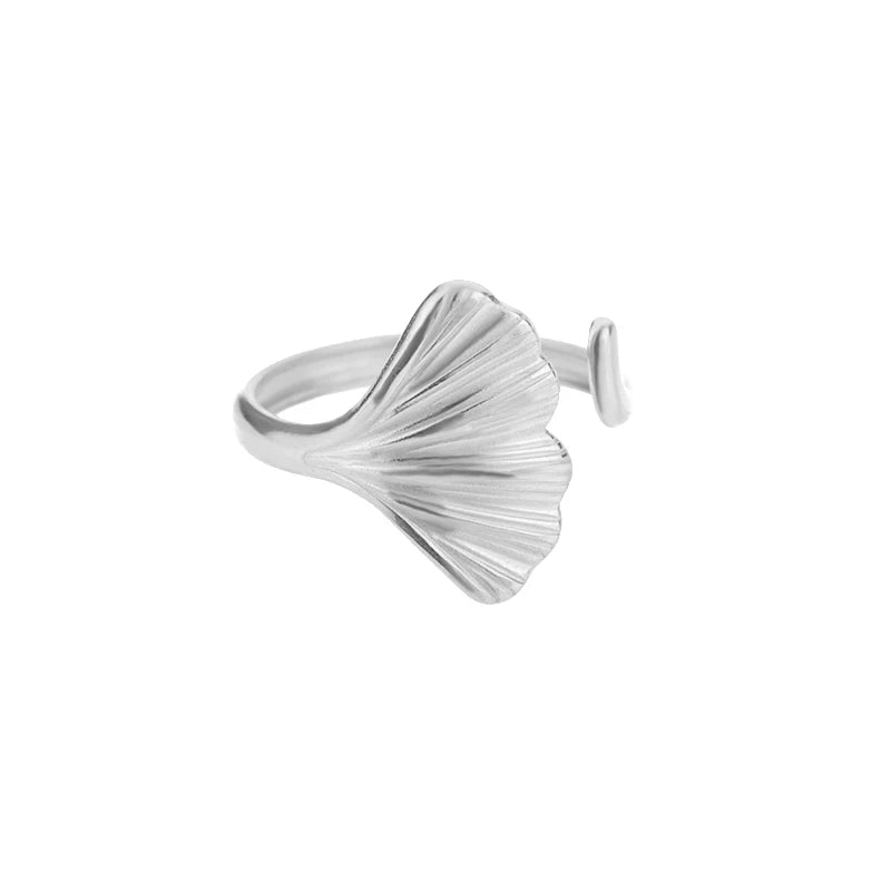 Vintage Ginkgo Leaf Rings For Women