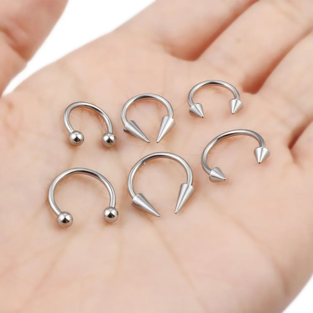 1Pcs Spike Septum Rings