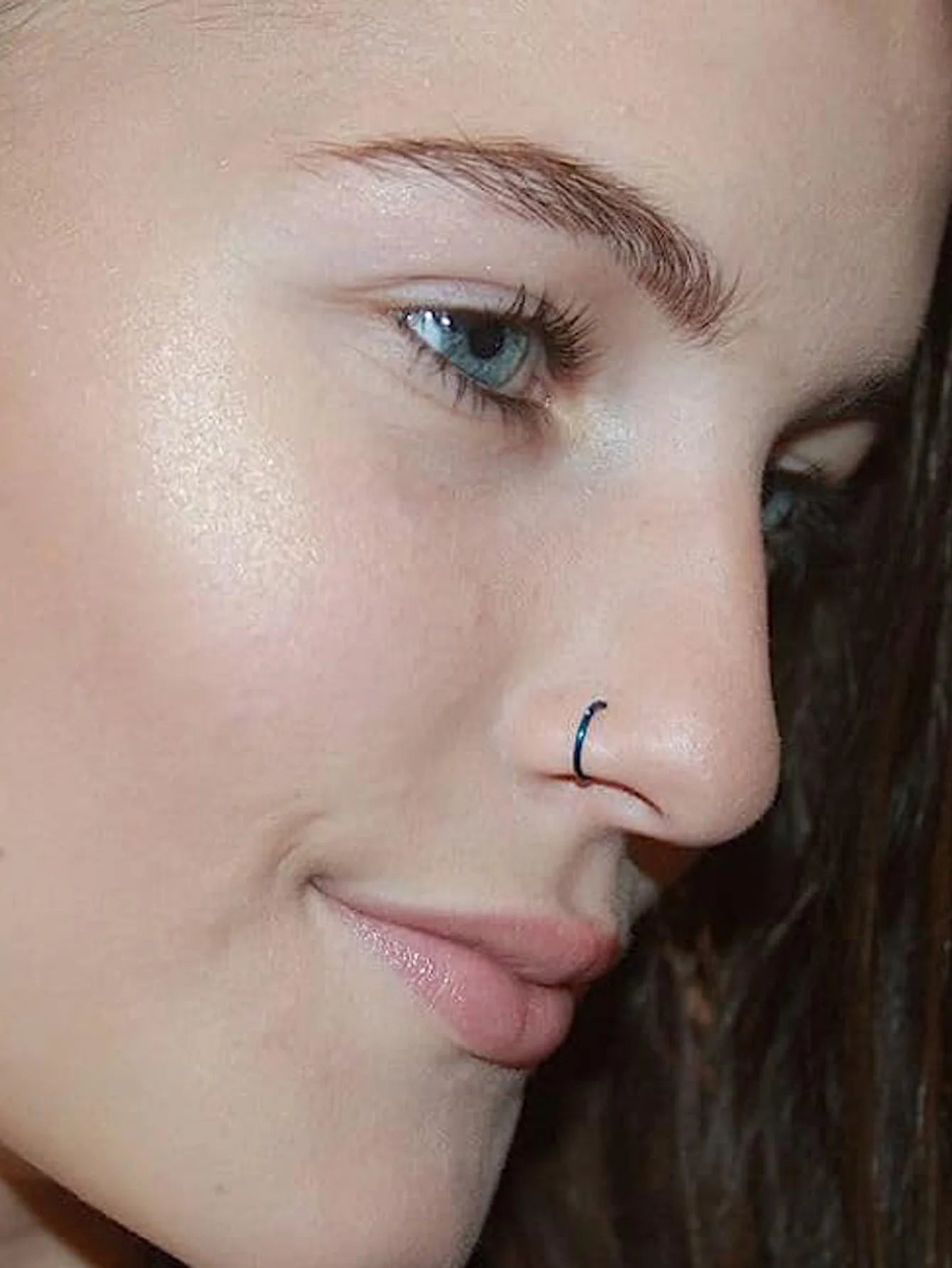 New Curved Barbells Nose Piercing D Shaped