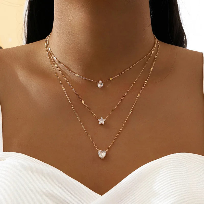 Trendy Zircon Pendant Necklace For Women