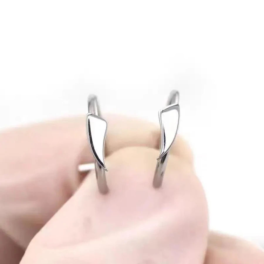 Two pieces of trendy nose and lip rings
