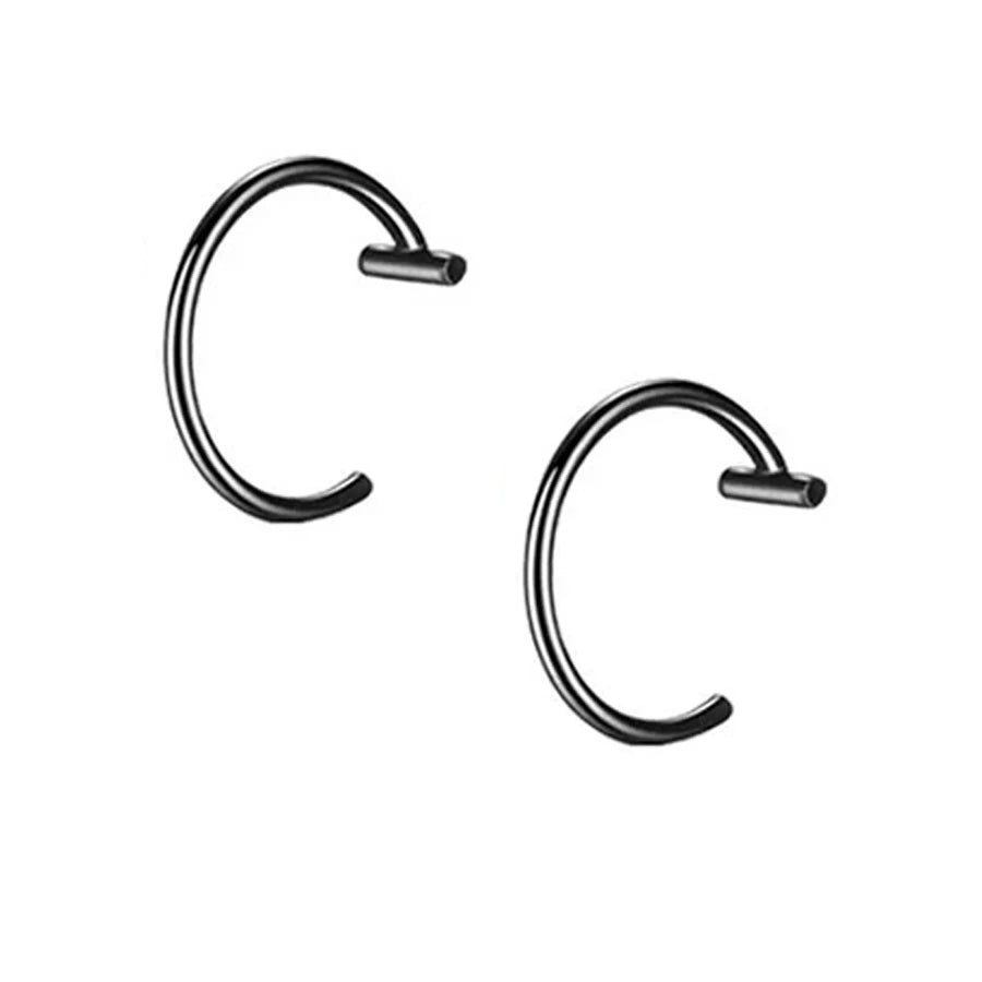 Two pieces of trendy nose and lip rings