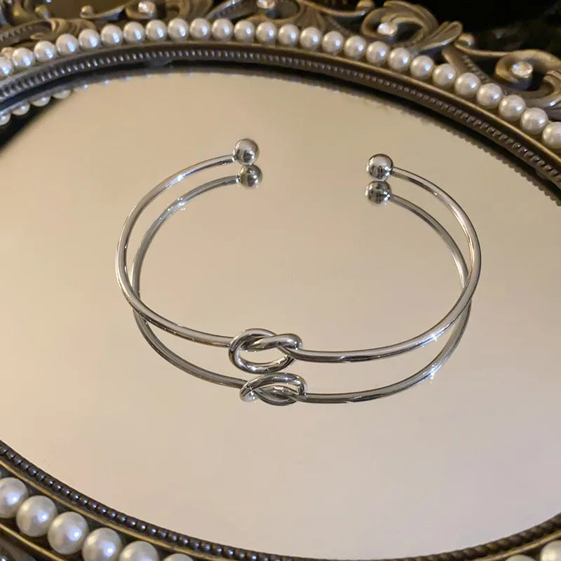 Stainless Steel Bracelets Vintage Men's Fashion Woven